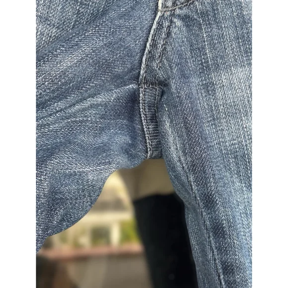 7 For All Mankind Women’s Size 28 The Lexie Petite Blue Medium Wash Flare Jeans - Picture 7 of 15